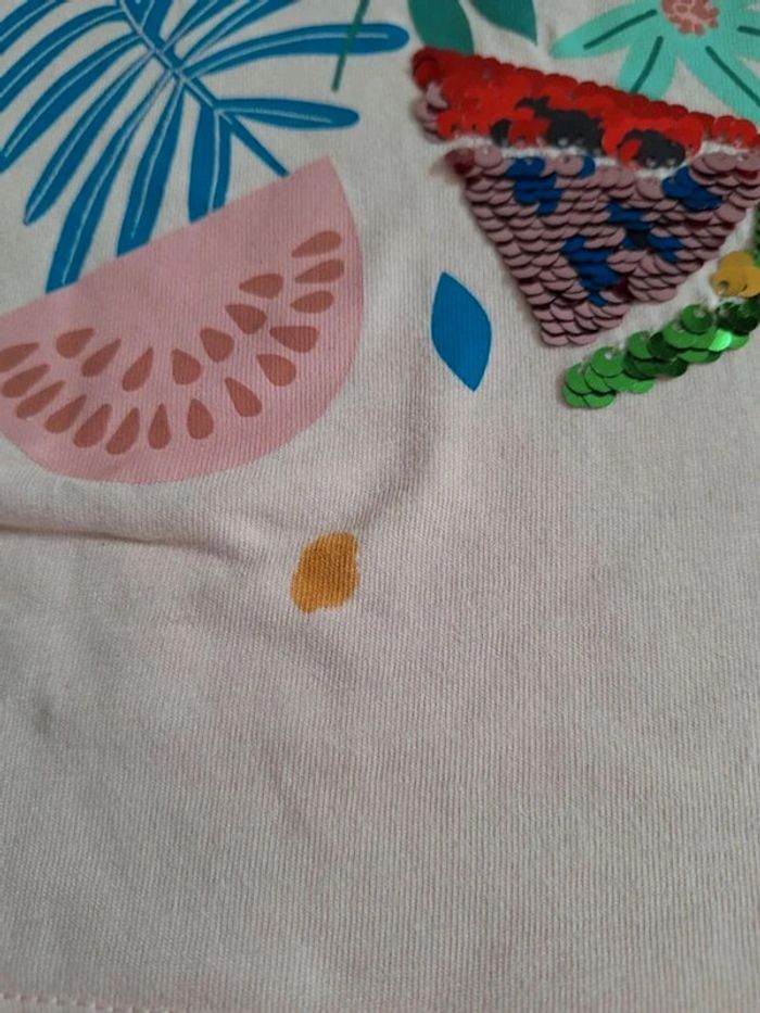 Tee shirt sequins gemo 6 ans - photo numéro 2