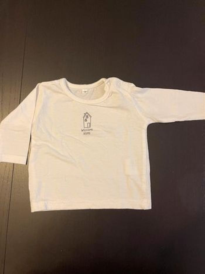 T-shirt manche longue blanc