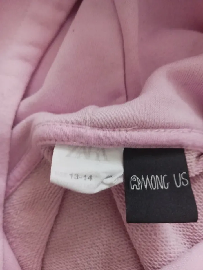Robe à capuche fille rose Among us 13 / 14 ans Zara - photo numéro 3