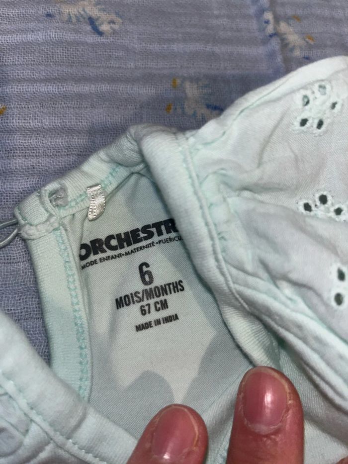 Ensemble haut et legging short 6 mois 67cm - photo numéro 4