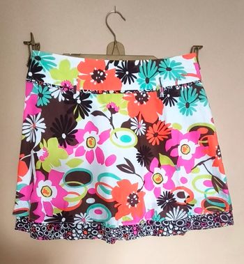 Jupe courte multicolore 