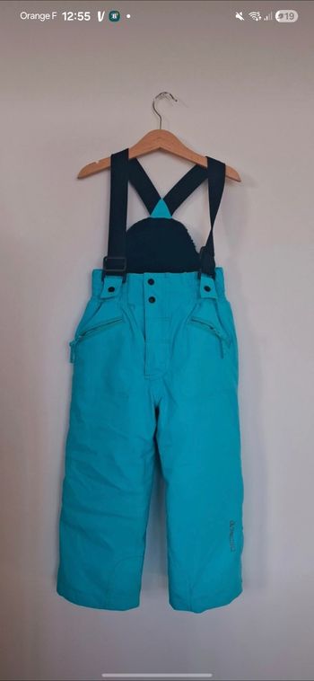 Pantalon Nougat coloris niagara Salopette de ski haut de gamme – Degré 7 ⛷️