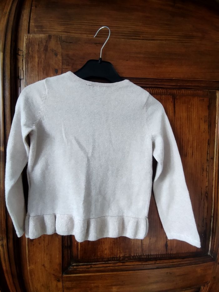Gilet beige rosé pailleté 5 ans Kiabi - photo numéro 3