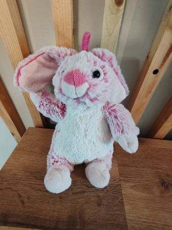 Lapin rose et blanc rodadou