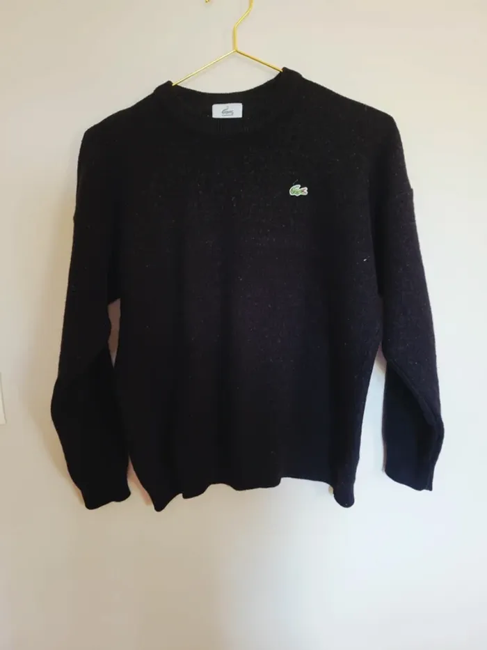 Pull noir Lacoste