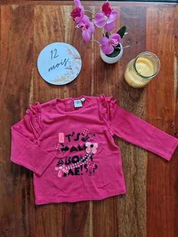 T-shirt manches longues Disney 12 mois