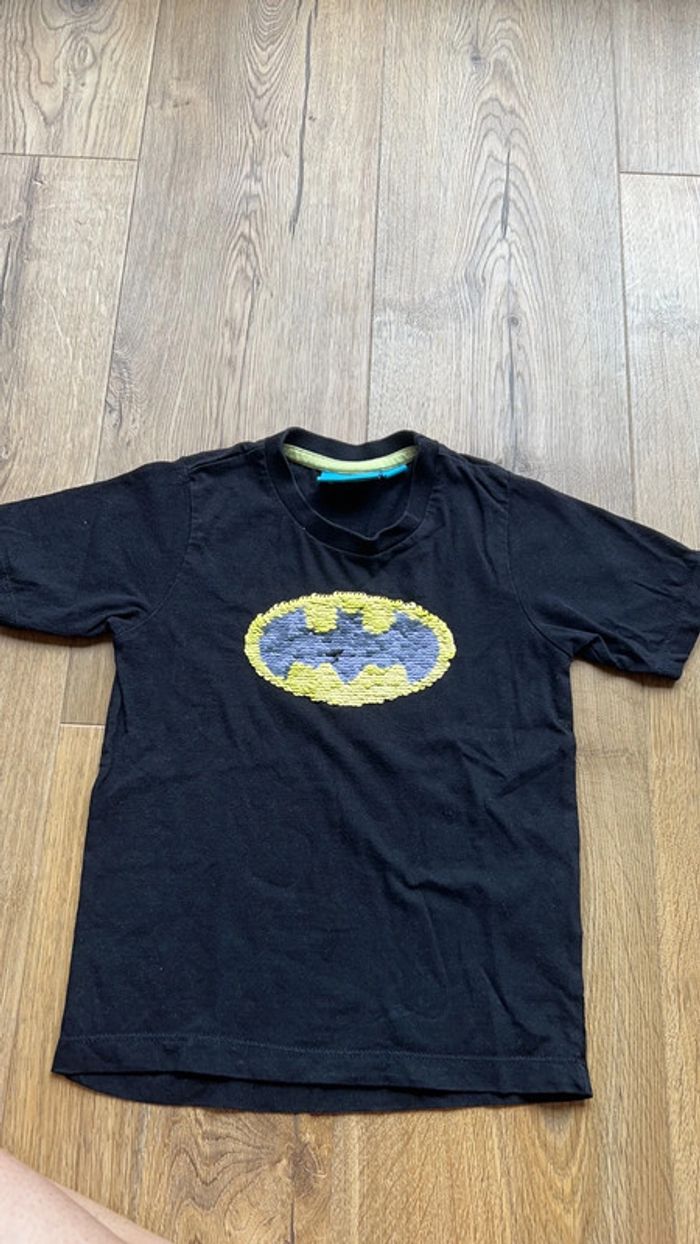 T shirt Batman à sequins réversibles