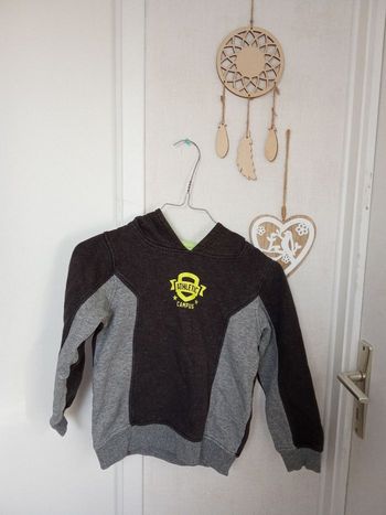 Sweat à capuche garçon en 8 ans hiver sport, noir, gris
