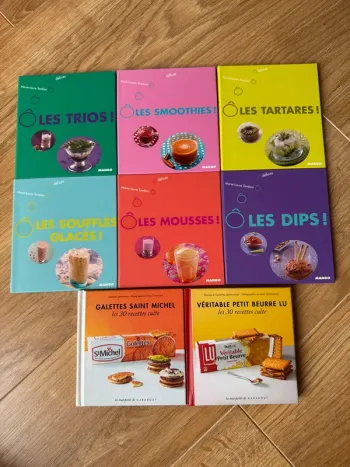 Lot de livres de recettes