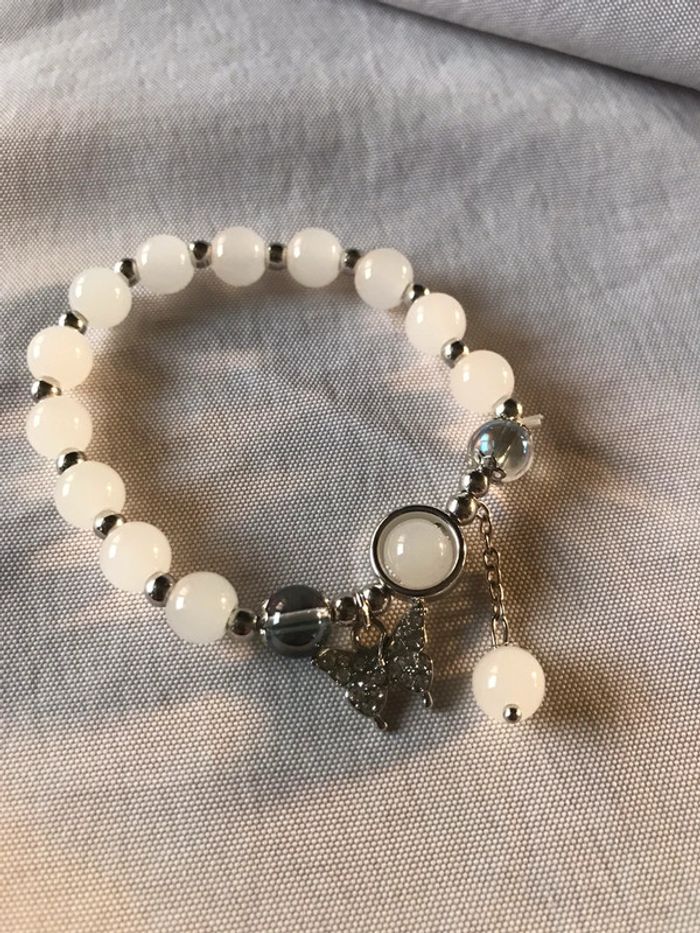 Magnifique bracelet , strass avec perles et papillon - photo numéro 5