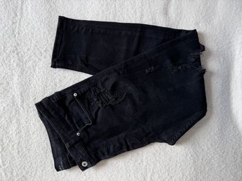 Jean homme Zara – Noir effet usé – Taille 46 XL/XXL
