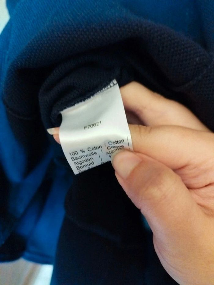 Polo pull bleu marine Lacoste vintage M/38 y2k pleated - photo numéro 11