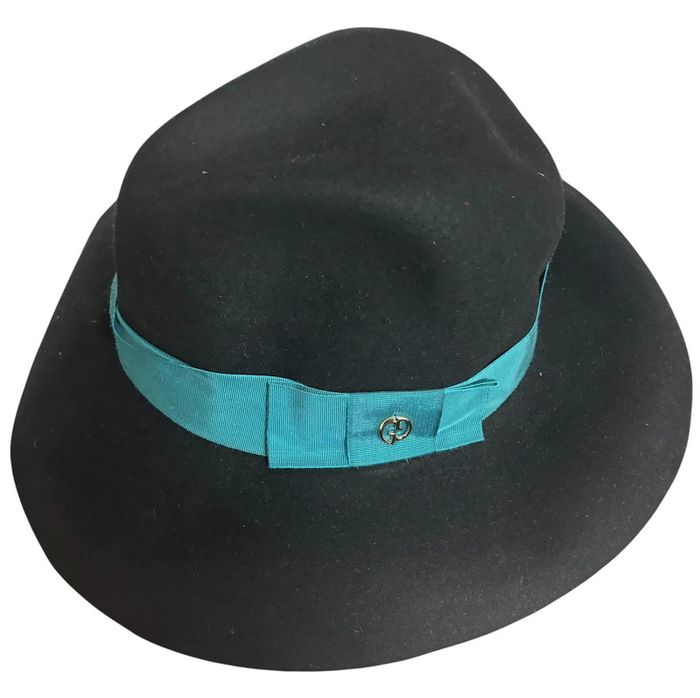 Chapeaux Gucci femme noir et turquoise taille s - photo numéro 5