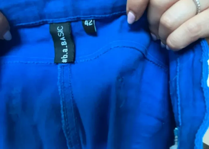 Short pantacourt bleu b.a basic - photo numéro 3