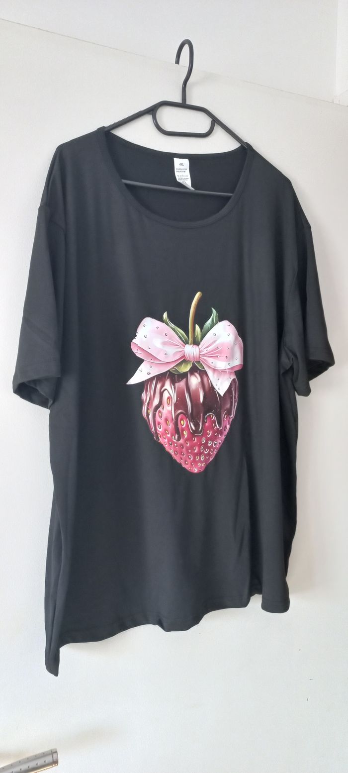 Tee shirt motif fraise 🍓 - photo numéro 4