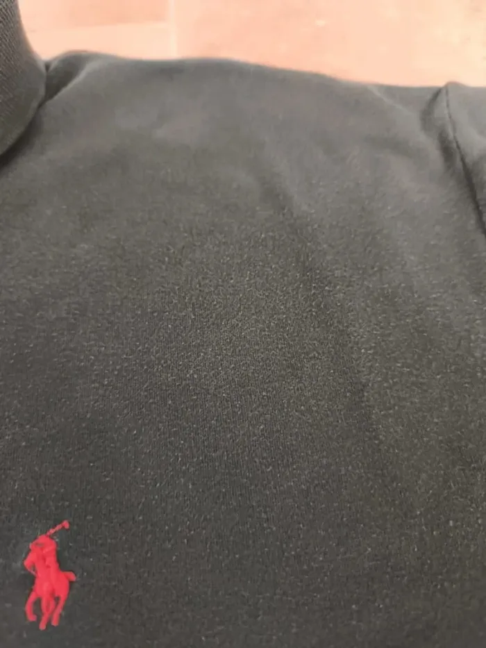 Polo Ralph Lauren homme taille XL vert foncé logo rouge Pima coton excellent état - photo numéro 12