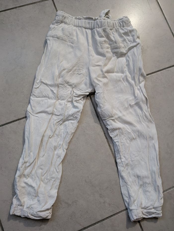 Pantalon blanc doublé 6 ans - photo numéro 2