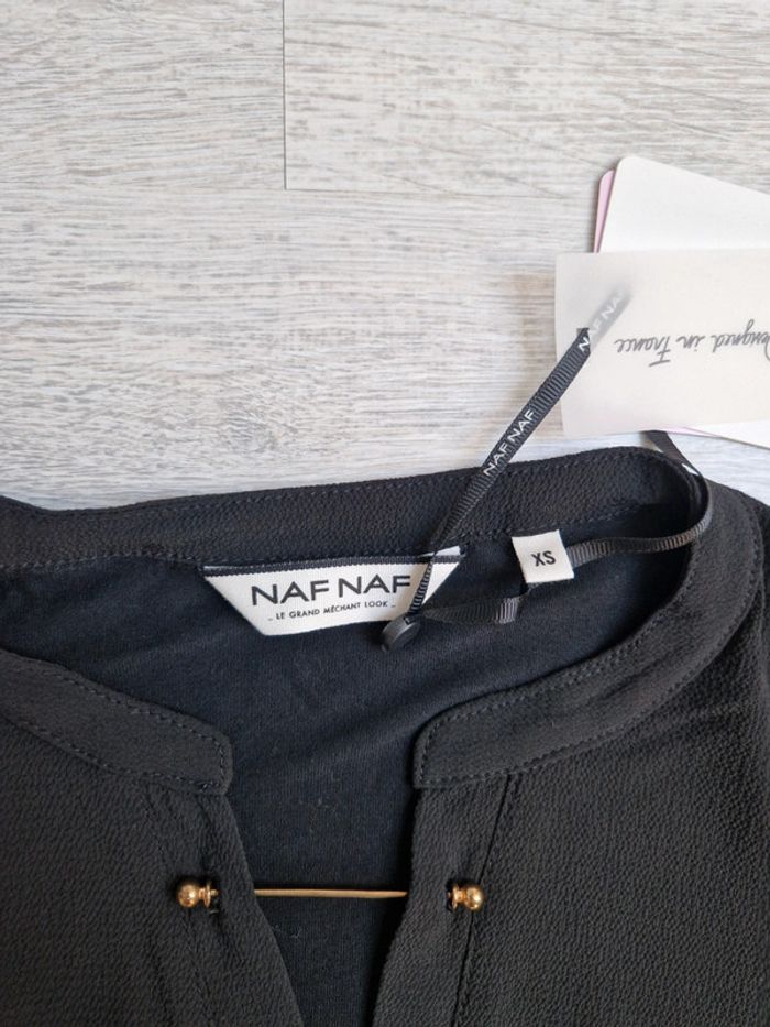 Top Naf Naf XS noir avec étiquette - photo numéro 2