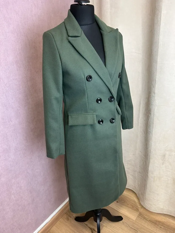 manteau long femme taille S taille 36 manteau femme kaki veste femme top femme