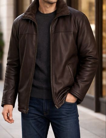 Manteau brun foncé Biaggini