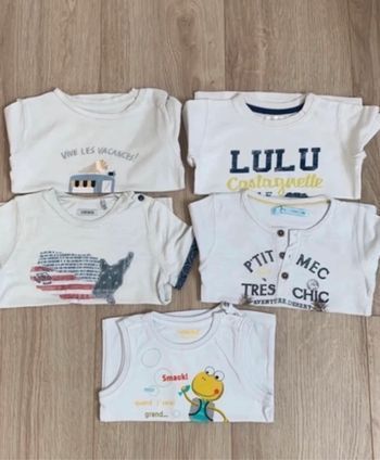Lot t shirt garçon 18 mois