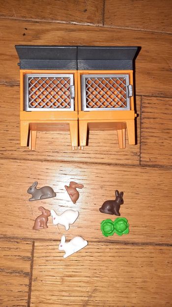 Clapier lapins playmobil