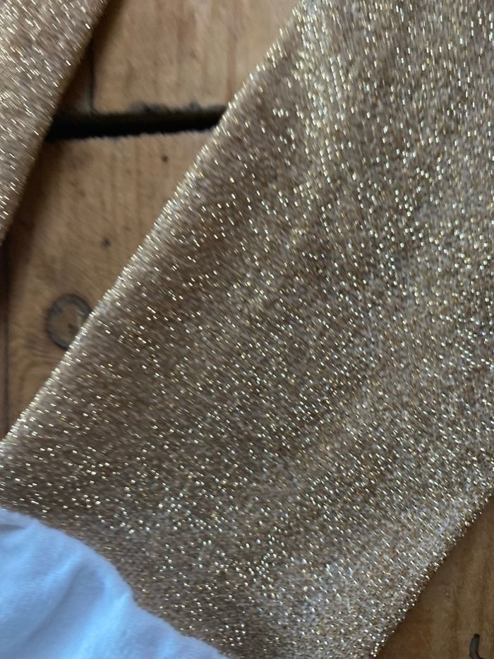 Collant pailletée doré 6 mois - photo numéro 2