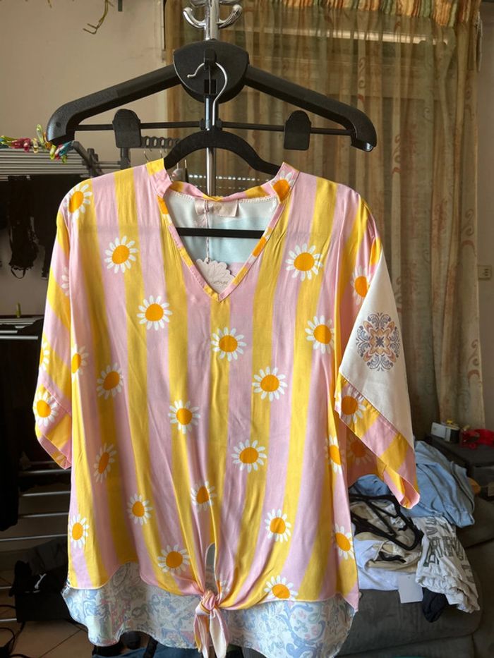 Blouse MC multicolore Italy