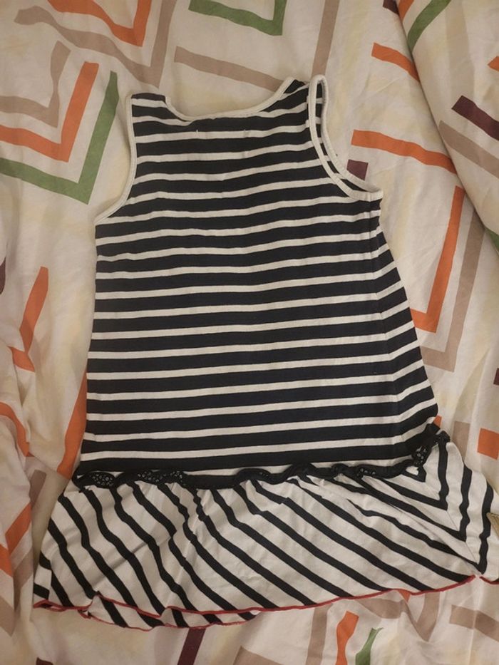 Robe manches courtes marinière 8 ans - photo numéro 2
