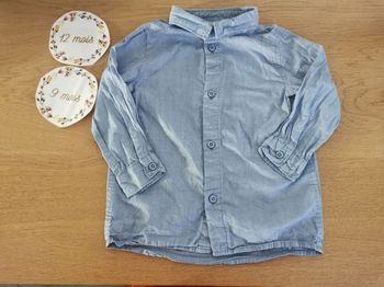 Chemise bébé garçon 9/12mois (80cm)H&M tbe