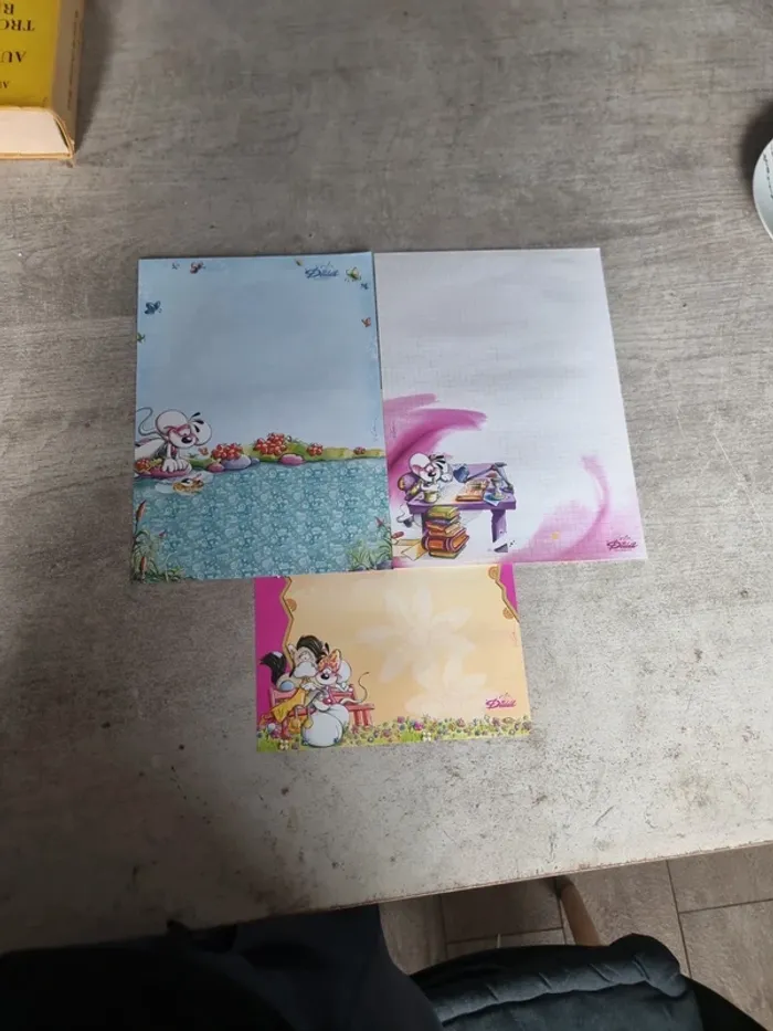 Lot de 3 feuille A4 diddl