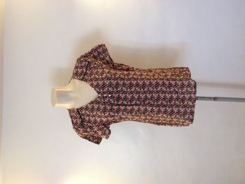 T shirt motifs fantaisie multicolores ✧ blouse manches courtes ✧ taille L ✧ Riu Paris ✧ look féminin