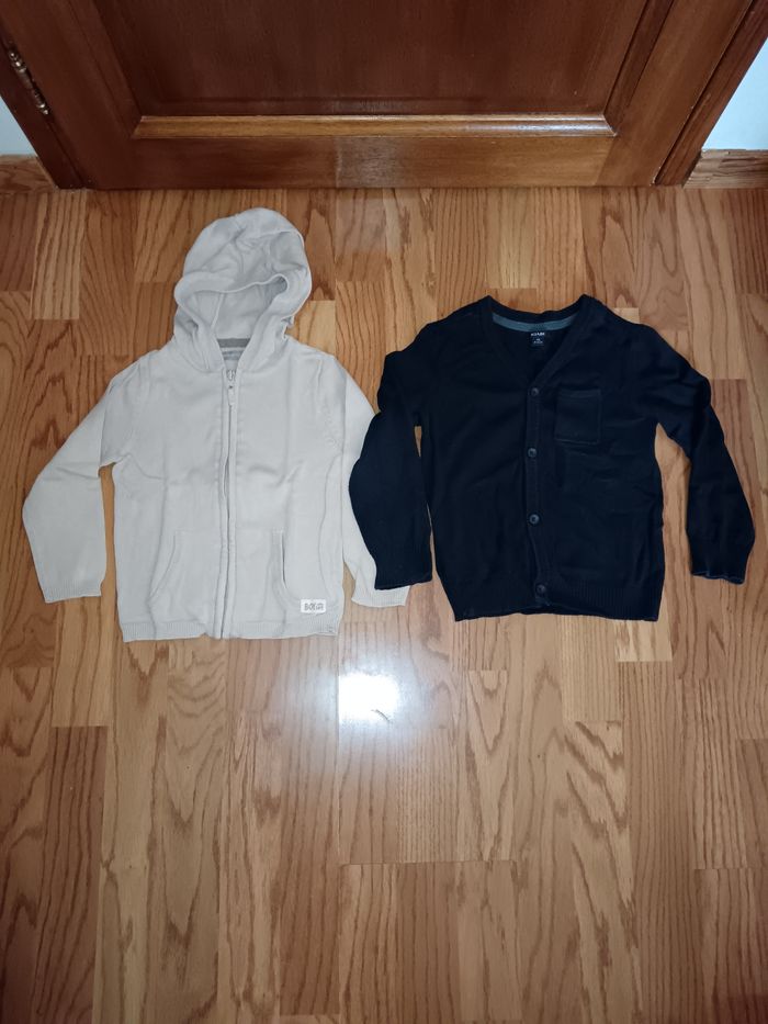 Lot 4 ans printemps été sweat coton fin et gilet coton Bronzini, Kiabi