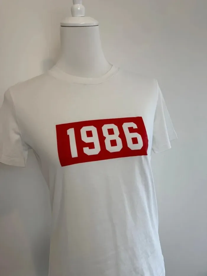 T-shirt Max & Co 1986 Edition limitée blanc taille M super état - photo numéro 2