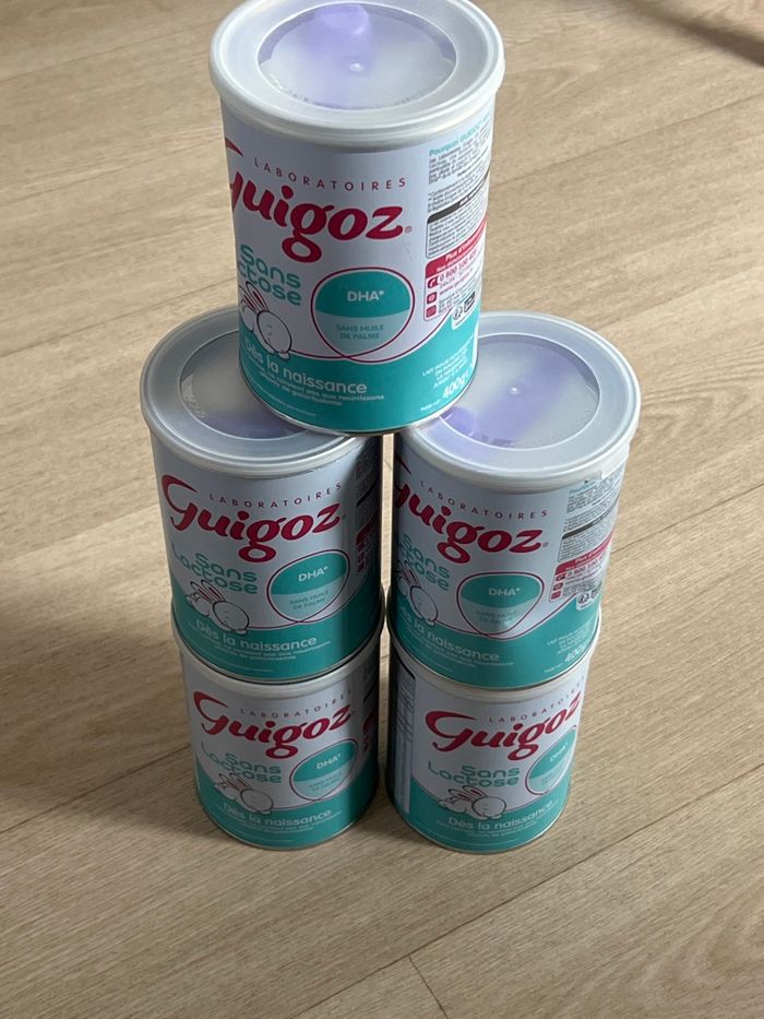 5 Laits sans lactose guigoz