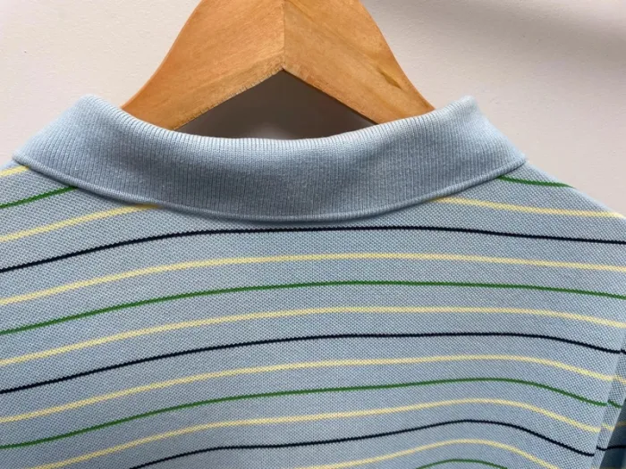 Lacoste striped polo Mens size 8 - photo numéro 9
