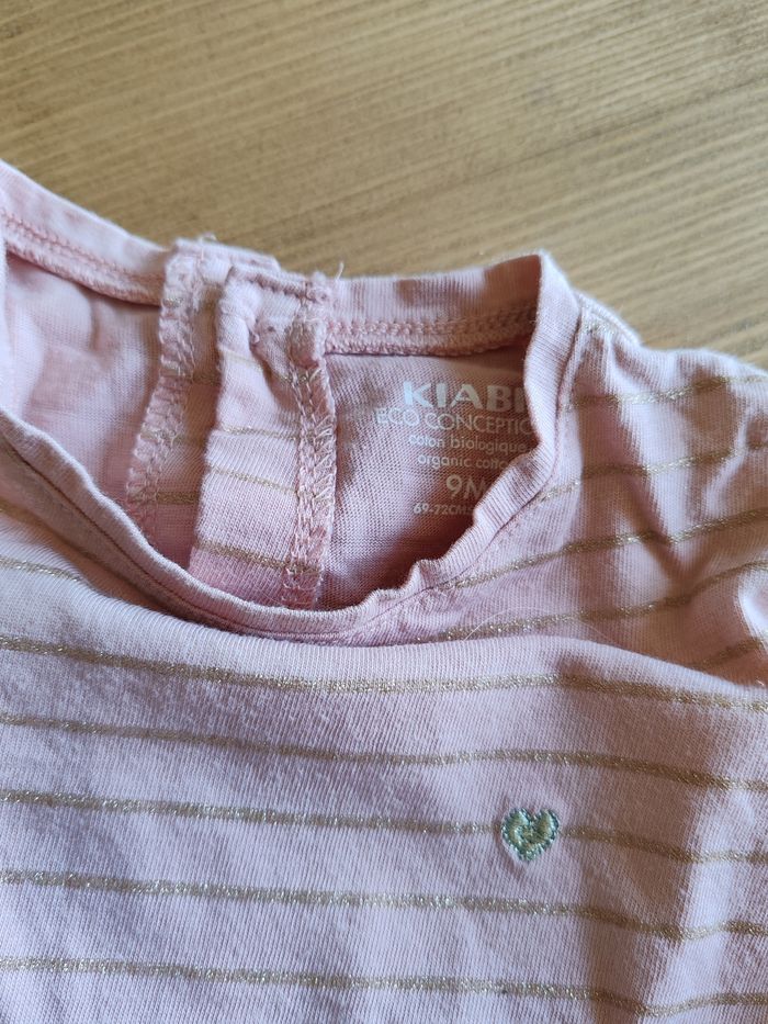 Robe rose Pâle à rayure Kiabi 9 mois 🌸 - photo numéro 4