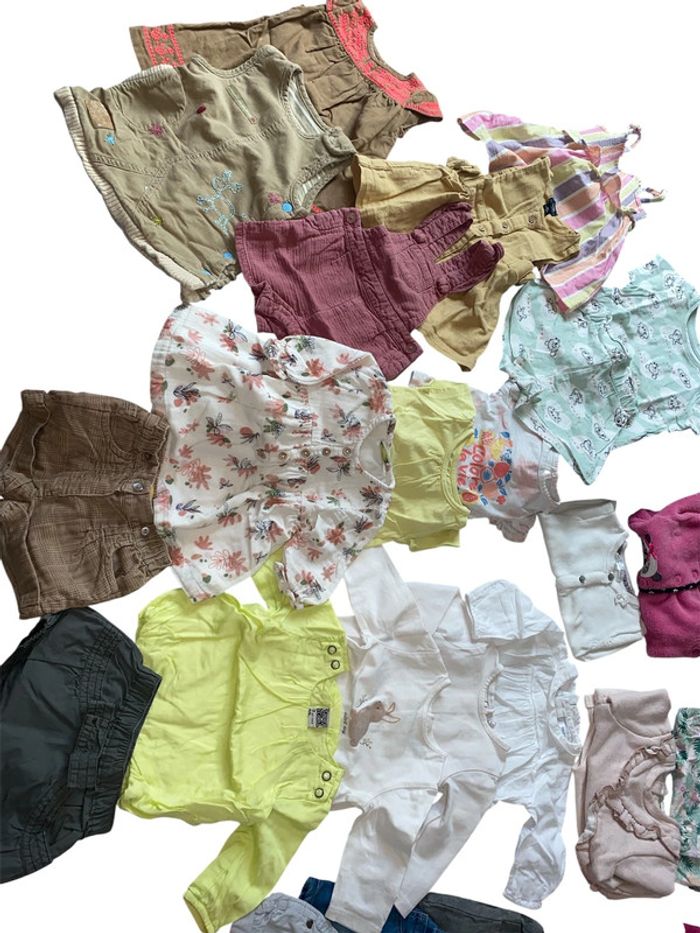 Lot vêtement bébé fille 3 mois 37 pièces - photo numéro 5