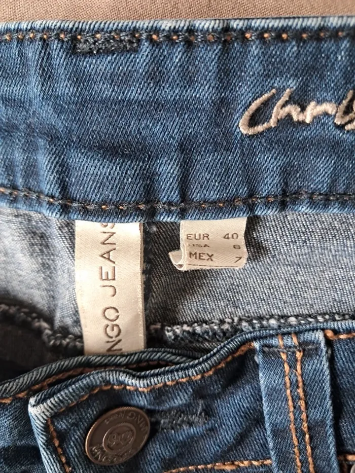 Jean évasé mango taille 40 - photo numéro 2