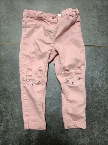 Jean fille ajustable