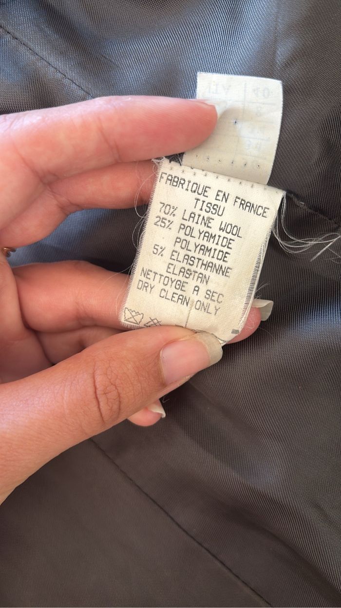 Veste blazer Vintage en laine Cyrillus Paris - Made in France - photo numéro 5