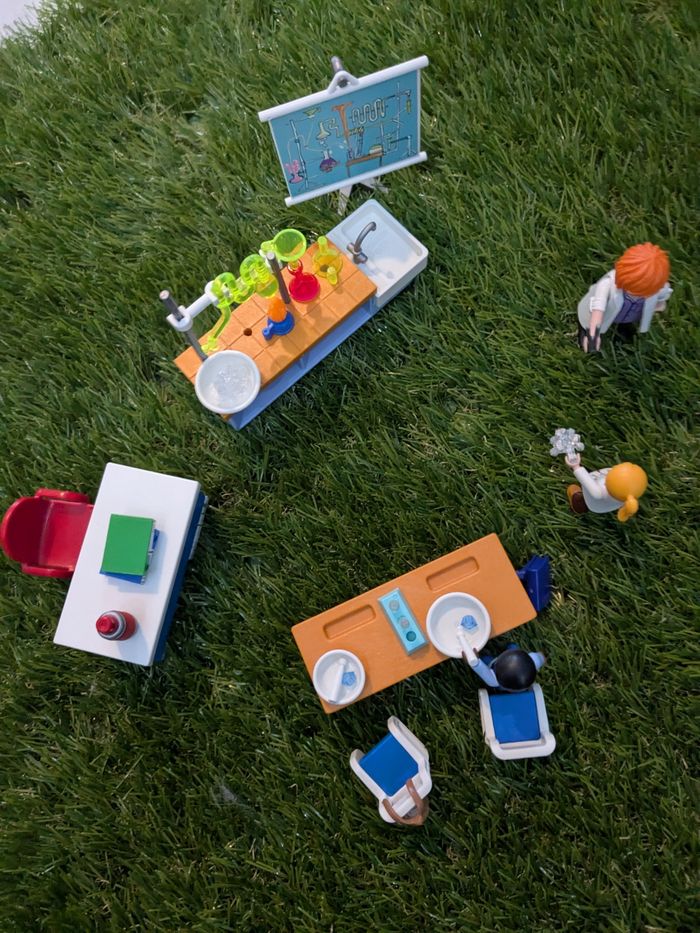 Salle de classe chimie playmobil