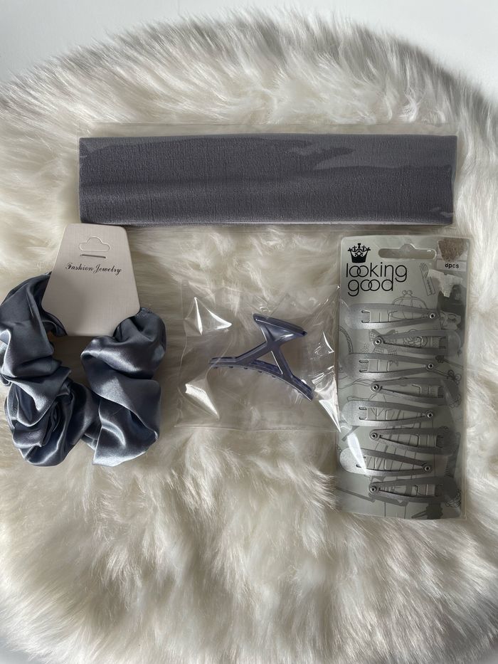 Lot accessoires pour cheveux gris