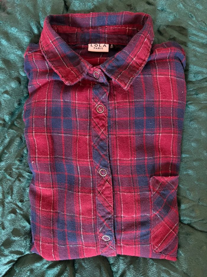 Lot chemises à carreaux vintage femme - photo numéro 5