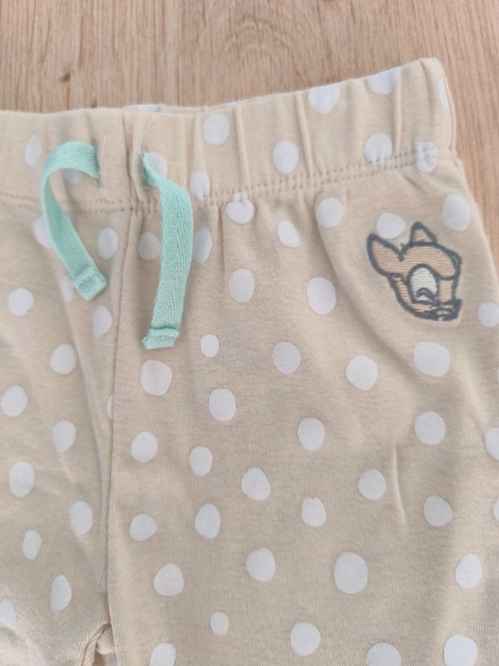 Pantalon jogging léger Fille beige à pois blanc Disney Amazon Essentials Bambi - 18 moi - photo numéro 2