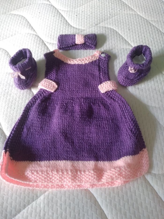 Robe,chaussons et bandeau