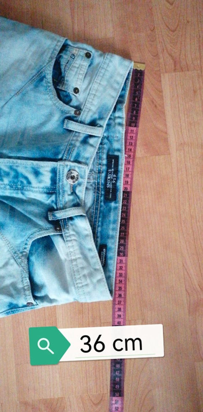 Jeans d.skins skinny délavé troué taille 28 - photo numéro 11
