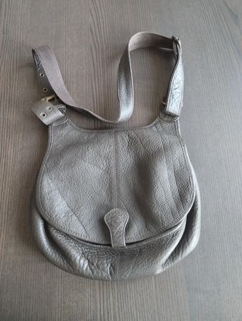 Sac à main en cuir marron