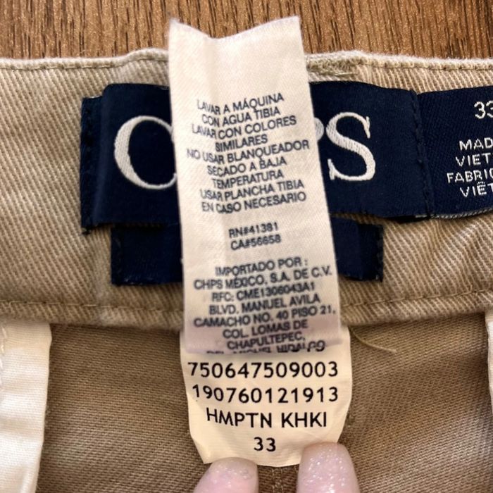 Short chino beige CHAPS pour homme, taille W 33 (42 taille française) - photo numéro 6