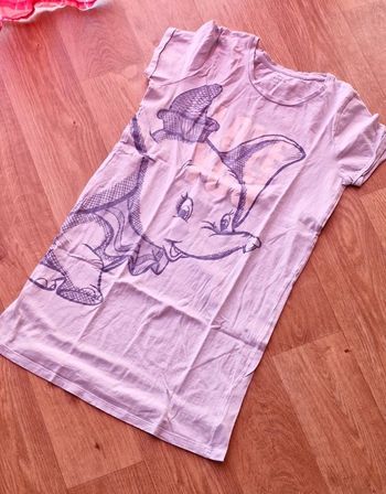 Chemise de nuit manches courtes taille S disney TBE coloris bleu violine